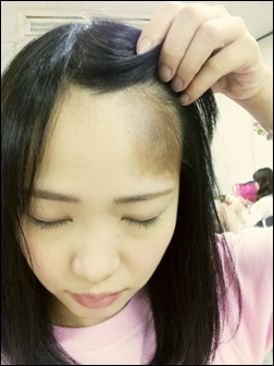松村香織、髪の毛、寝顔